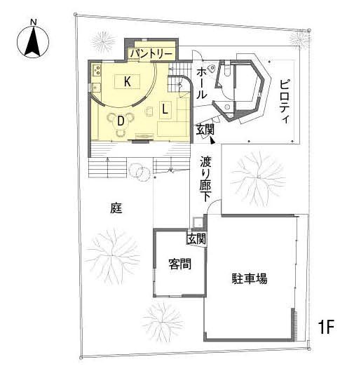 好きに囲まれたキッチン&ダイニングの図面