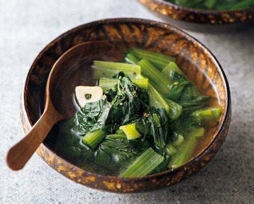 コマツナのくたくたスープ