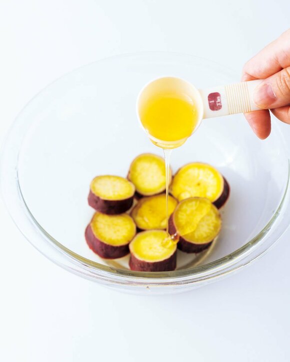 サツマイモにはちみつ