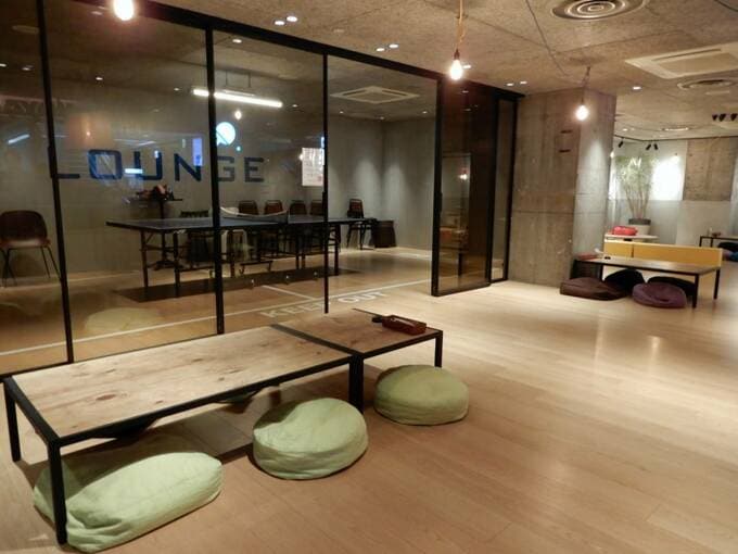 卓球コーナーやキッズコーナー