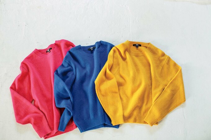 ビビッドカラーニット3種