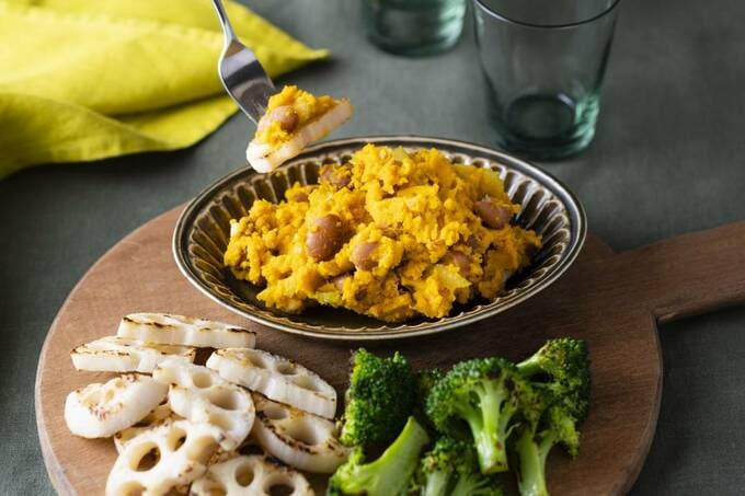 金時豆とカボチャのディップ 焼き野菜添え