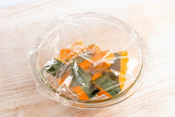 カボチャをチン