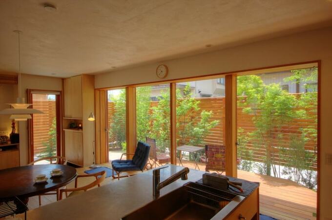 庭や眺望が楽しめる間取り