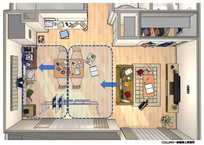 それぞれの空間に、今ある家具を移動する