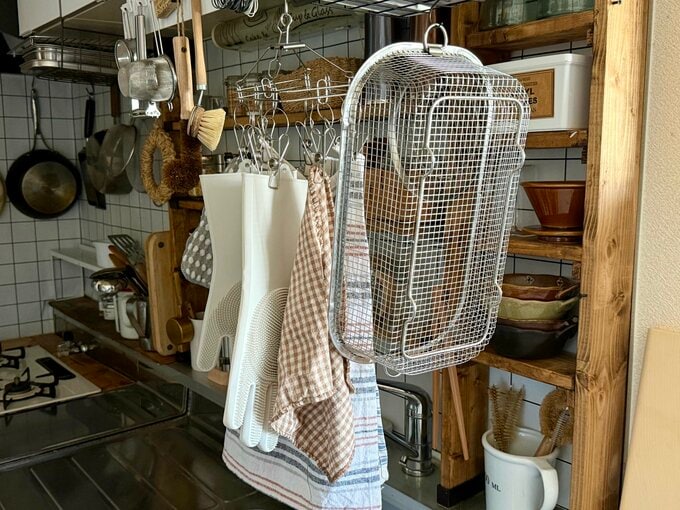 水きりカゴ乾燥