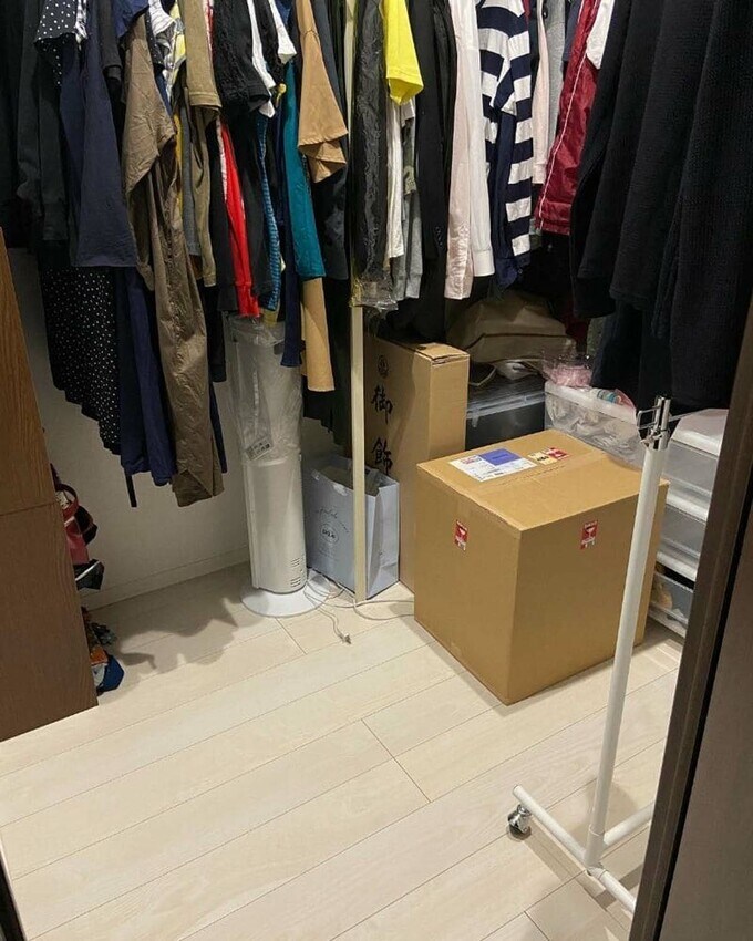 2階のファミリークローゼット