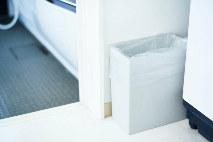 脱衣所にゴミ箱