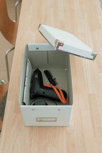 ひとつの箱にまとめておけば管理がラクチン