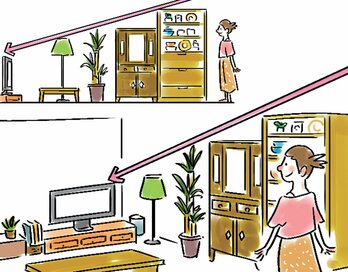 狭いリビングを確実に広く見せる方法！視覚効果を上手に利用しちゃいましょ！