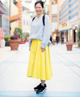 大人のスニーカー＆アクセ上手を激写！300円ピアスも