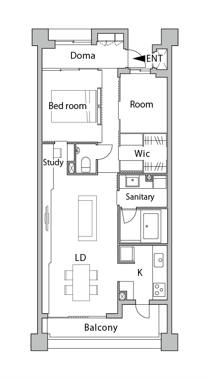 リノベーション後の間取り図