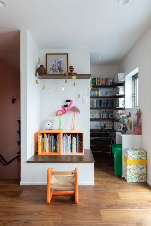 開放感がある2階のホール