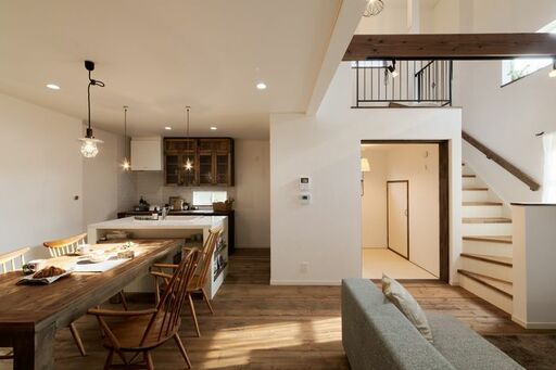 スキップフロアをとり入れた例