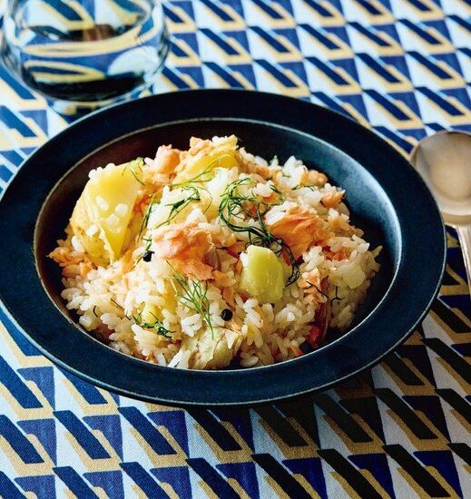 鮭とジャガイモの北欧風ご飯