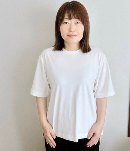 名倉さんによるTシャツ着用写真