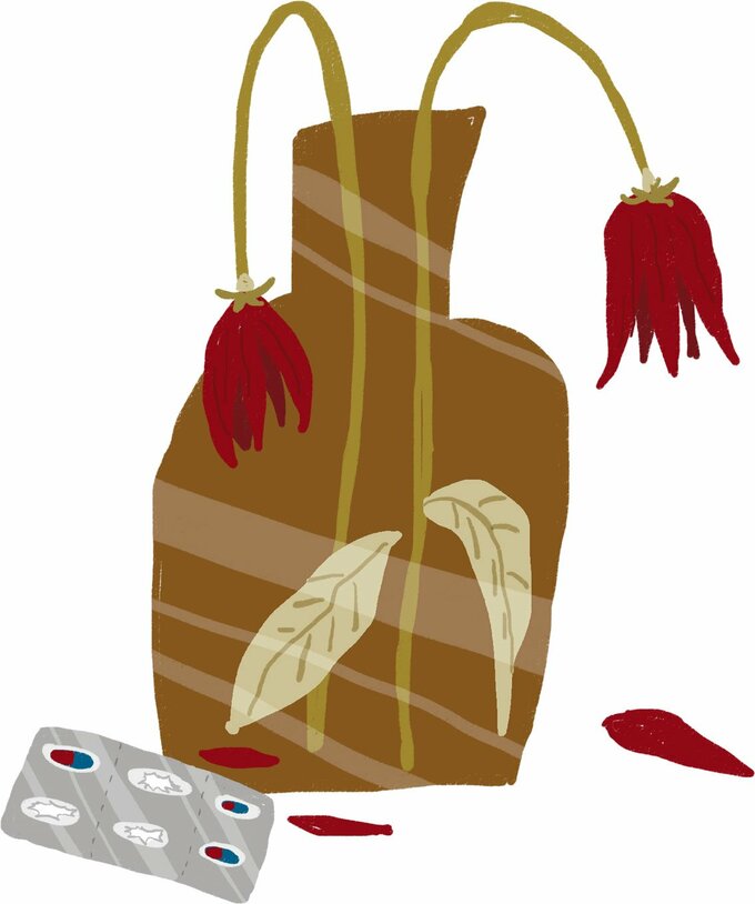 枯れたお花イラスト