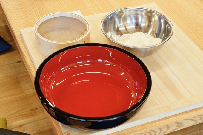 机のうえの3点セット