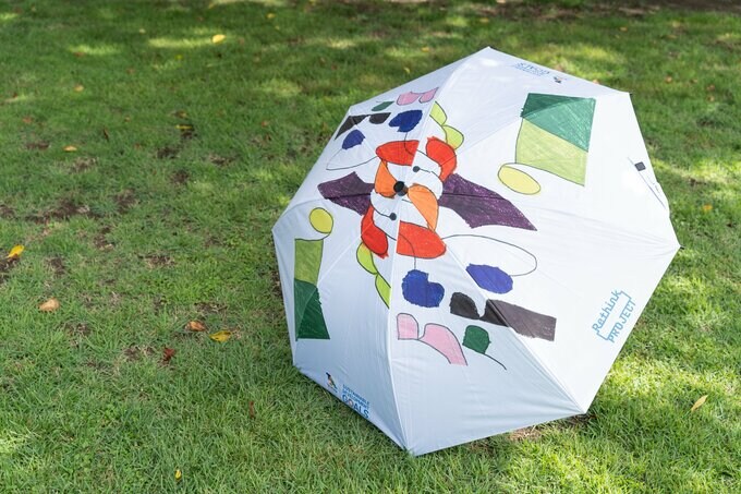 ヘラルボニー柄のアイカサ