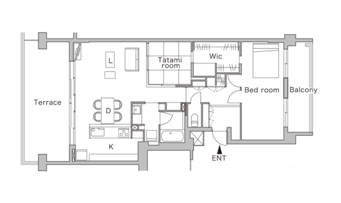 リノベーション後の間取り図