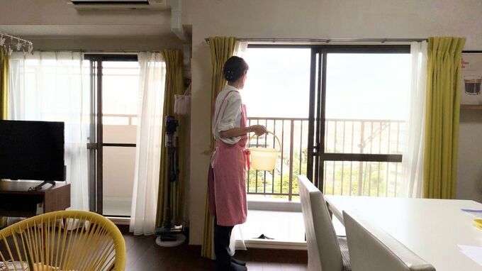 ベランダ掃除