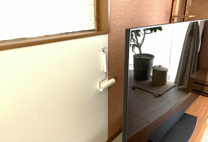 名倉さん宅のテレビ裏収納