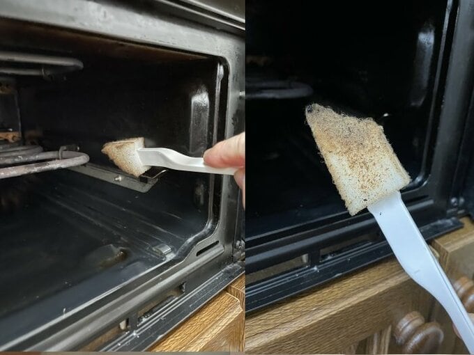 魚焼きグリルの内部掃除