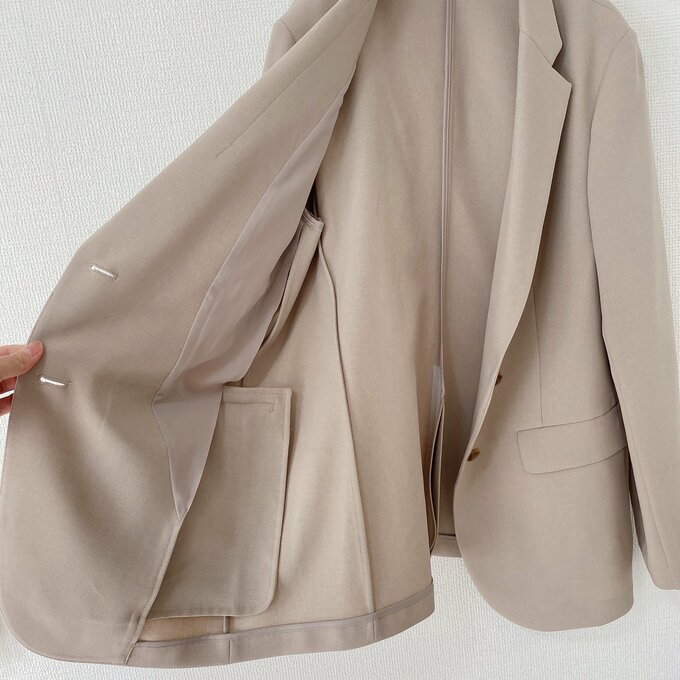 裏地がないジャケット