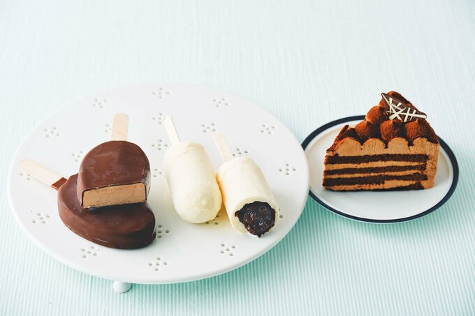 ケーキとアイス