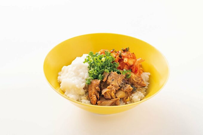 サバみそキムチとろろ丼