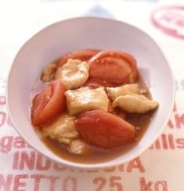 トマトと鶏胸肉のとろみ煮