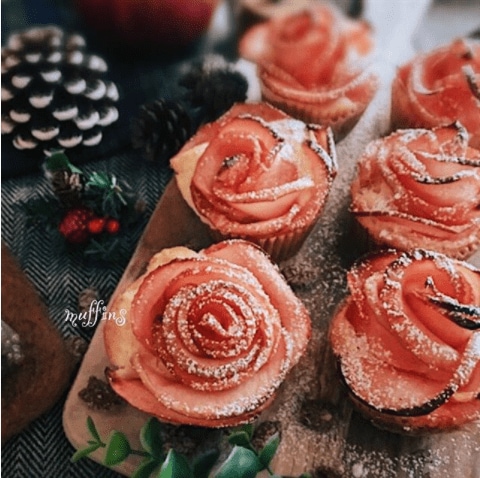 バラのマフィン