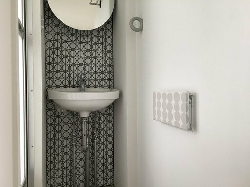 設置後の棚板・折りたたんだ状態