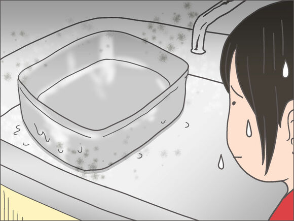 食器を水に浸けておくための、洗いオケもそのひとつ。