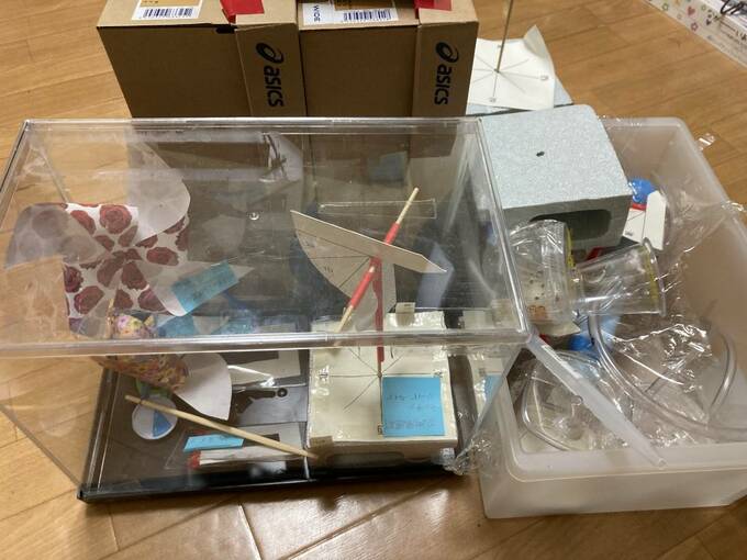 実験で使った道具など