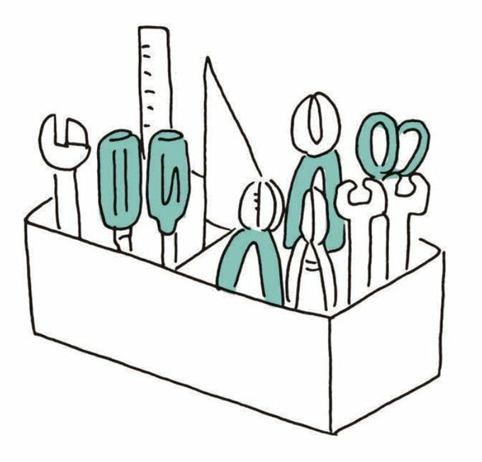 文房具を立てる