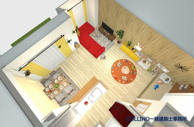 分離できるソファの置き方2