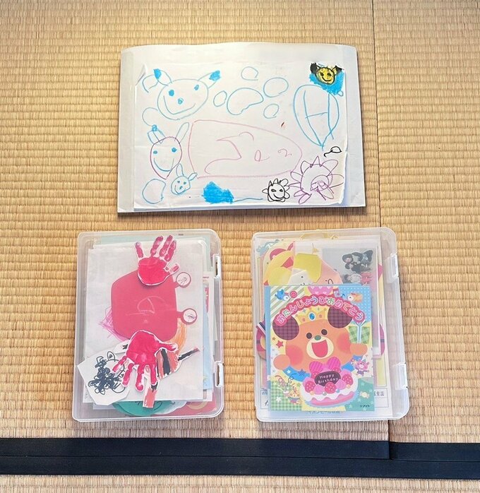 子どもの作品の保管