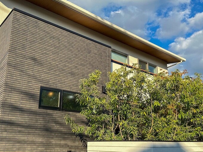 外から見たバルコニー