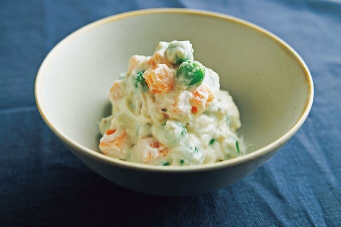 グリーンピースとニンジンの白あえ