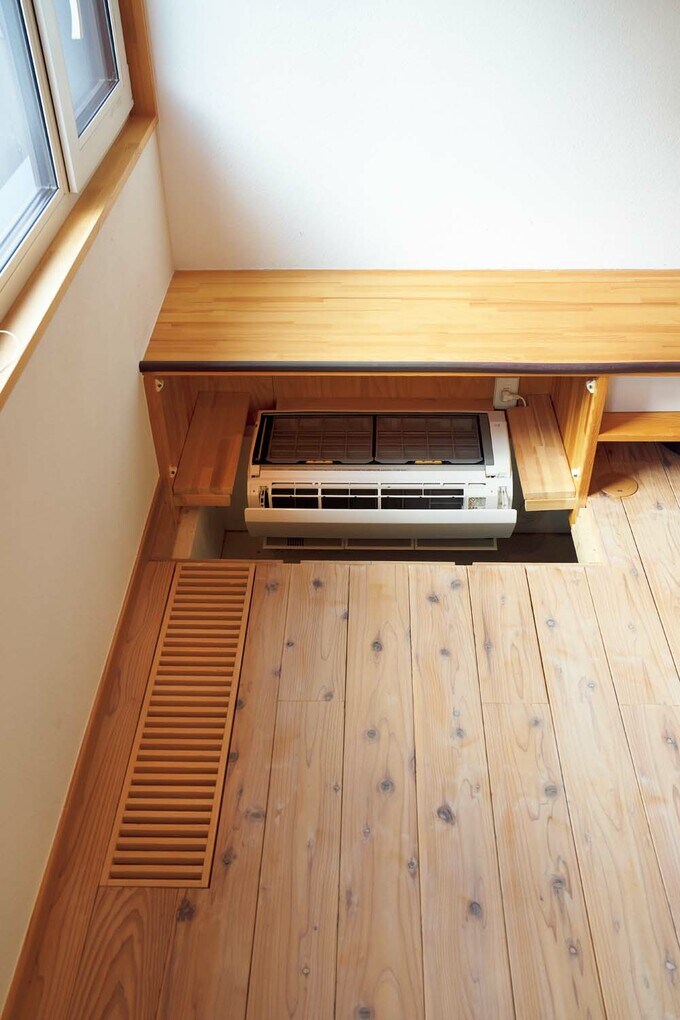 床下エアコンを設置