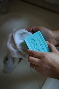 汚れものは入浴のついでにつまみ洗いをする