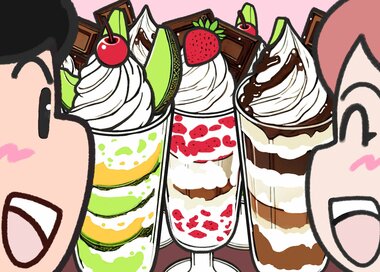 映えるパフェに心ときめく…どこが違う？5つ見つけたらエラい＜間違い探し＞