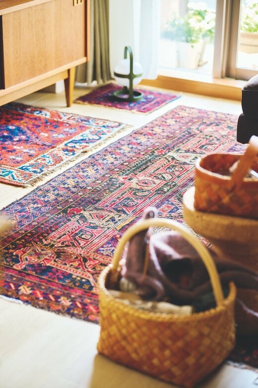 ラグとカゴ