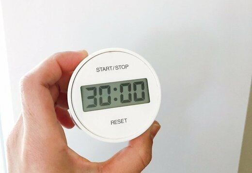 タイマーセットしてよーいドン!