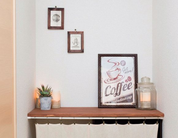 必要な家具や雑貨はDIY