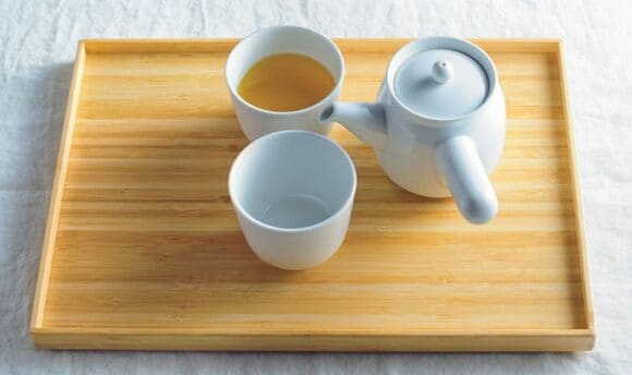 竹製ボックスのフタは トレーとして使っても