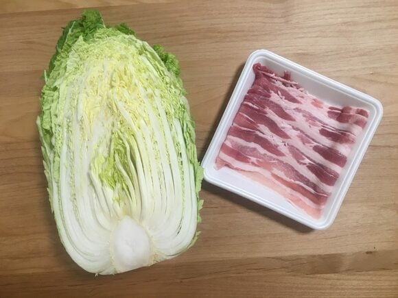 白菜と豚バラ