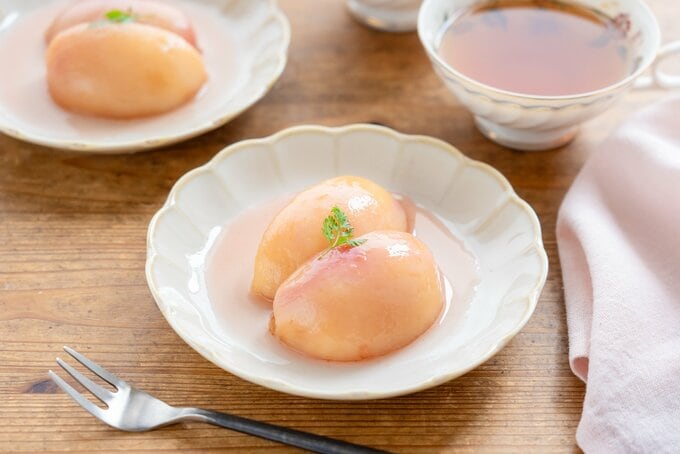 桃のコンポート