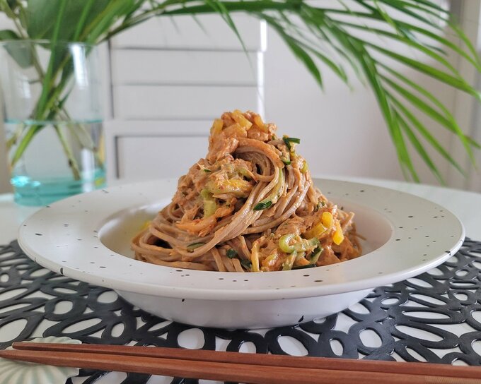 ツナキムチの冷やしそば